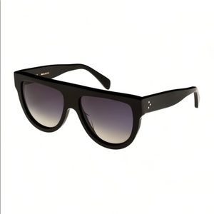Celine Polarized Flat Top Aviator Sunglasses